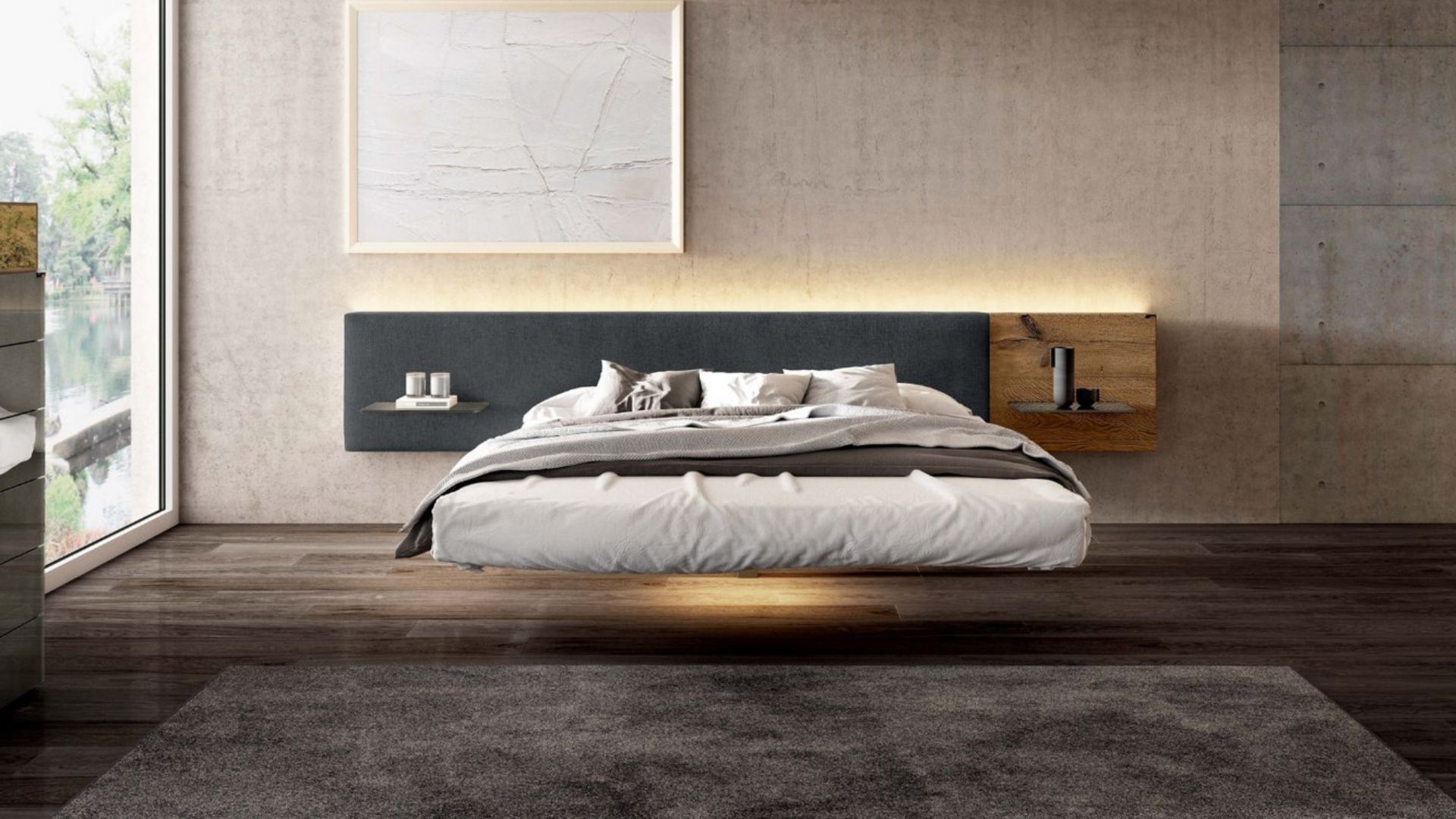 5 modern floating beds - cover