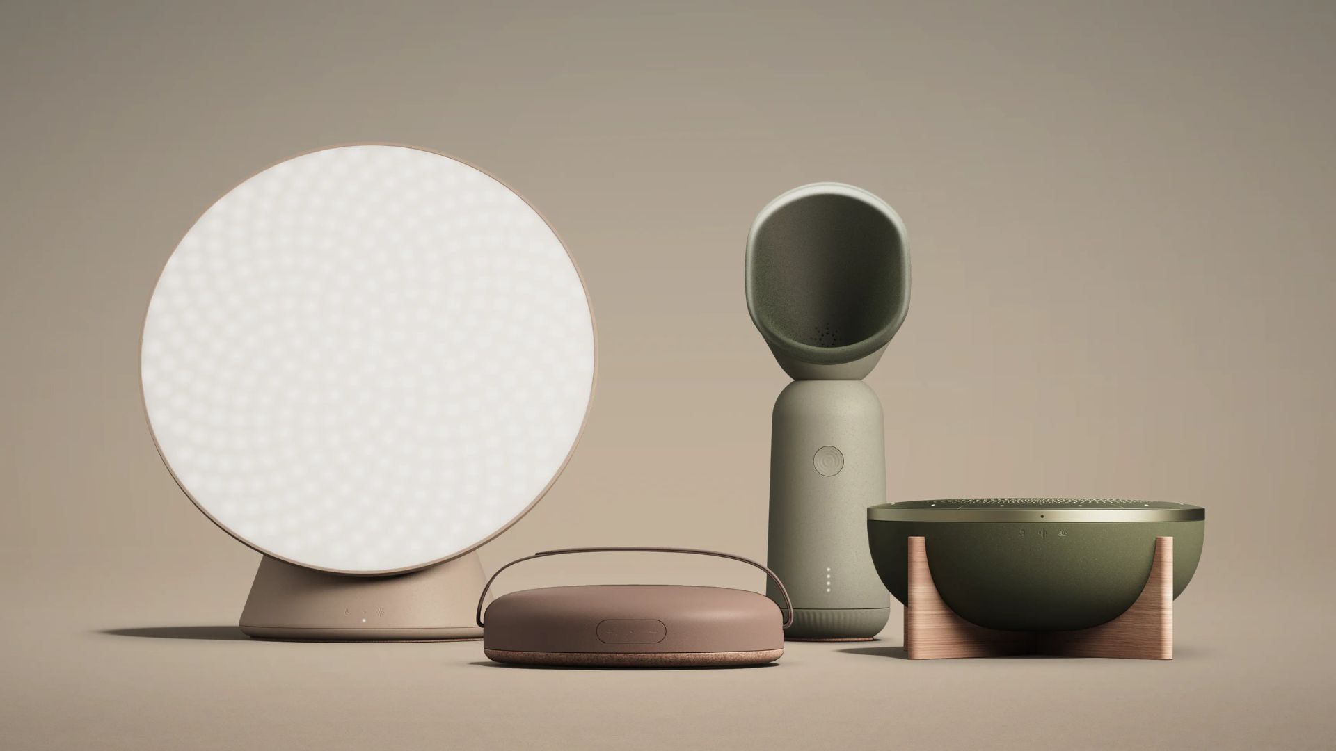 Berlin-based design studio Pong Design’s range of multifunctional sustainable products supports and improves one’s physical and mental health, whether at home or on the go. Entitled Wellbeing, the collection is characterized by its tactile aesthetic and muted hues.